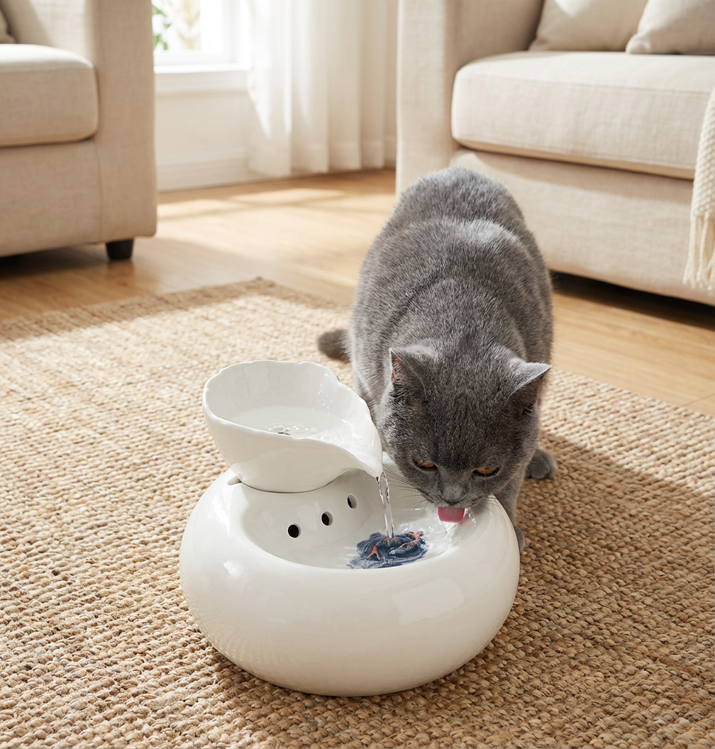 Fontaine en Porcelaine KoiHarmony