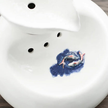 Fontaine en Porcelaine KoiHarmony